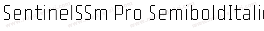 SentinelSSm Pro SemiboldItalic字体转换
